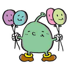 Ugly alien 4 sticker #15693689