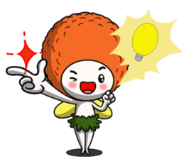 Litchi baby like to run jumping sticker #15695549