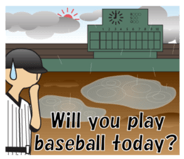 Let's play baseball-English version sticker #15696293
