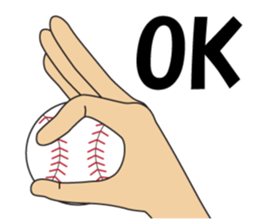 Let's play baseball-English version sticker #15696304