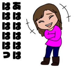 Tomochin's Sticer (pink renger) sticker #15696522