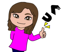 Tomochin's Sticer (pink renger) sticker #15696528