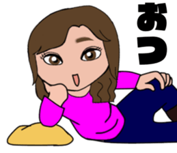 Tomochin's Sticer (pink renger) sticker #15696529