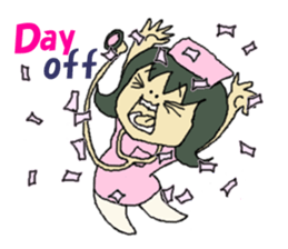 nurse mayumi01 sticker #15696997