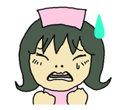 nurse mayumi01 sticker #15697008