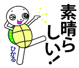 the turtle named hikaru sticker #15697587