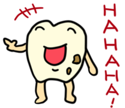 tooth monster! sticker #15699956