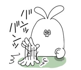 rabbit ear man sticker #15699998