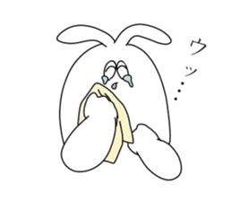 rabbit ear man sticker #15700009