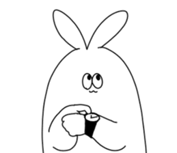 rabbit ear man sticker #15700021