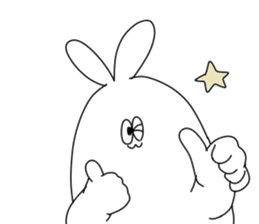 rabbit ear man sticker #15700023