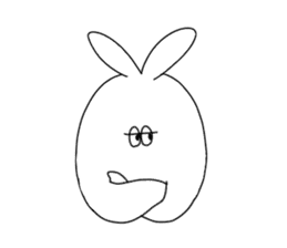 rabbit ear man sticker #15700030