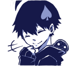 spade boy sticker #15700247