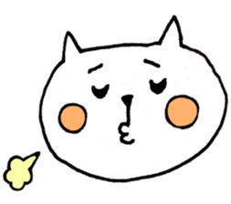 White Cat3(Japanese) sticker #15701360