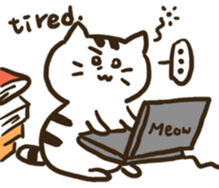 xiao pang meow sticker #15701428