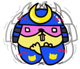 Raccoon Samurai sticker #15701515