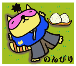 Raccoon Samurai sticker #15701517