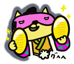 Raccoon Samurai sticker #15701530