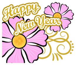 HAPPY NEW YEAR greeting encouragement sticker #15702430