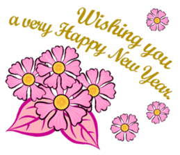 HAPPY NEW YEAR greeting encouragement sticker #15702436