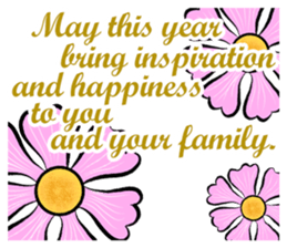 HAPPY NEW YEAR greeting encouragement sticker #15702446