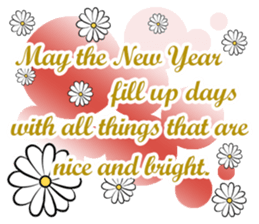 HAPPY NEW YEAR greeting encouragement sticker #15702452