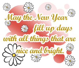 HAPPY NEW YEAR greeting encouragement sticker #15702452