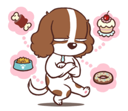 The Cavalier King Charles Spaniel Dog 3. sticker #15703449