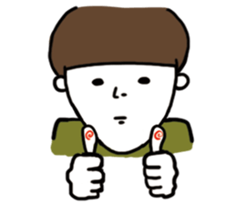 mushroom boy TOSHICHAN sticker #15704001