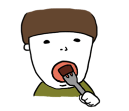 mushroom boy TOSHICHAN sticker #15704009