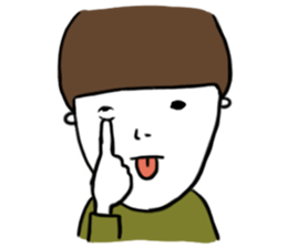 mushroom boy TOSHICHAN sticker #15704022