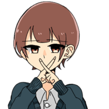 loose three people sticker #15704516