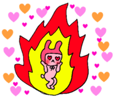 Love love rabbit ~A . T~ sticker #15704894