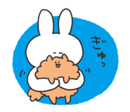 Rabbit with a stress sticker #15707944