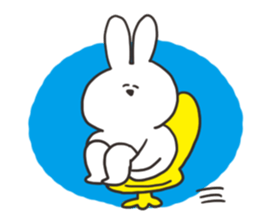 Rabbit with a stress sticker #15707961