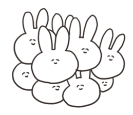 Rabbit with a stress sticker #15707962