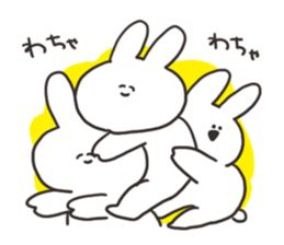 Rabbit with a stress sticker #15707967