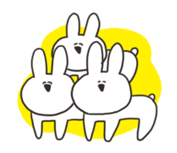 Rabbit with a stress sticker #15707968