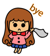 Curly girl's daily life sticker #15708074