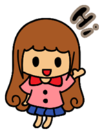 Curly girl's daily life sticker #15708075