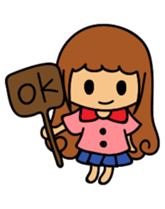 Curly girl's daily life sticker #15708076