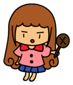 Curly girl's daily life sticker #15708077