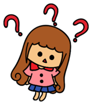 Curly girl's daily life sticker #15708078