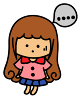 Curly girl's daily life sticker #15708079