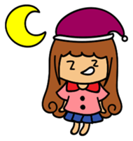 Curly girl's daily life sticker #15708080