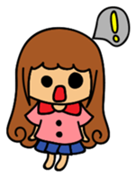 Curly girl's daily life sticker #15708083