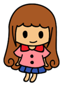 Curly girl's daily life sticker #15708089