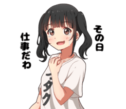 Otaku Twin Tail sticker #15708819