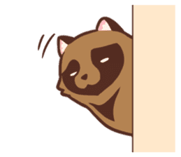 Fluffy Raccoon Dog sticker #15709438