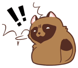 Fluffy Raccoon Dog sticker #15709452